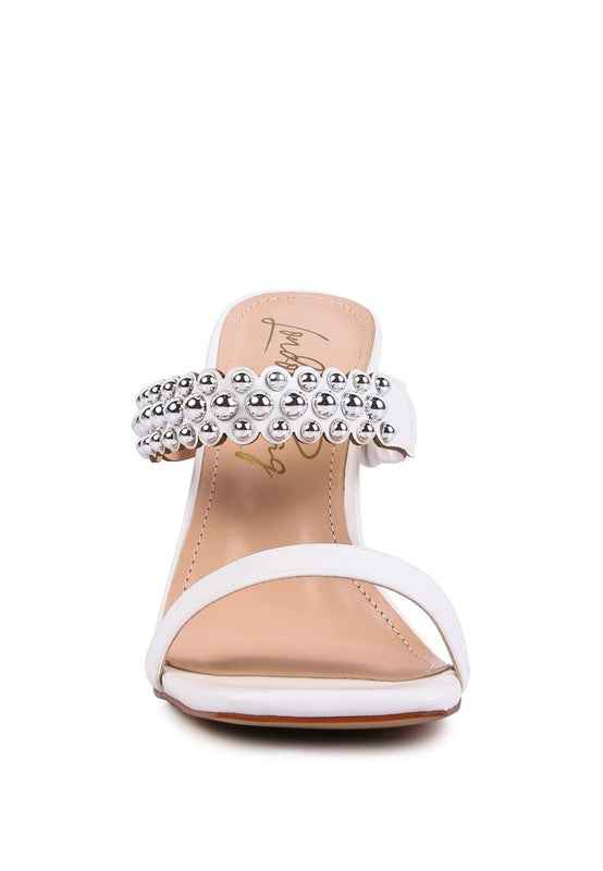 Bandy Stieletto Heel Metal Stud Sandals 17128253_581f0ca2-688a-475d-b977-8e979b3df152