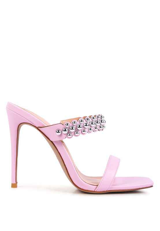 Bandy Stieletto Heel Metal Stud Sandals 17128253_ef97eefd-8408-4638-9636-aa47aba6905e