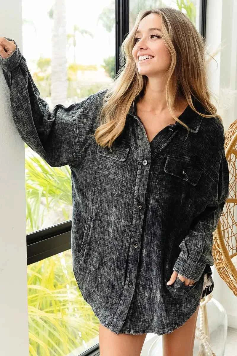 Vintage Washed Wrinkle Gauze Shacket 171bd64643b74a2cb30c0f56b8981e92-Max-Origin