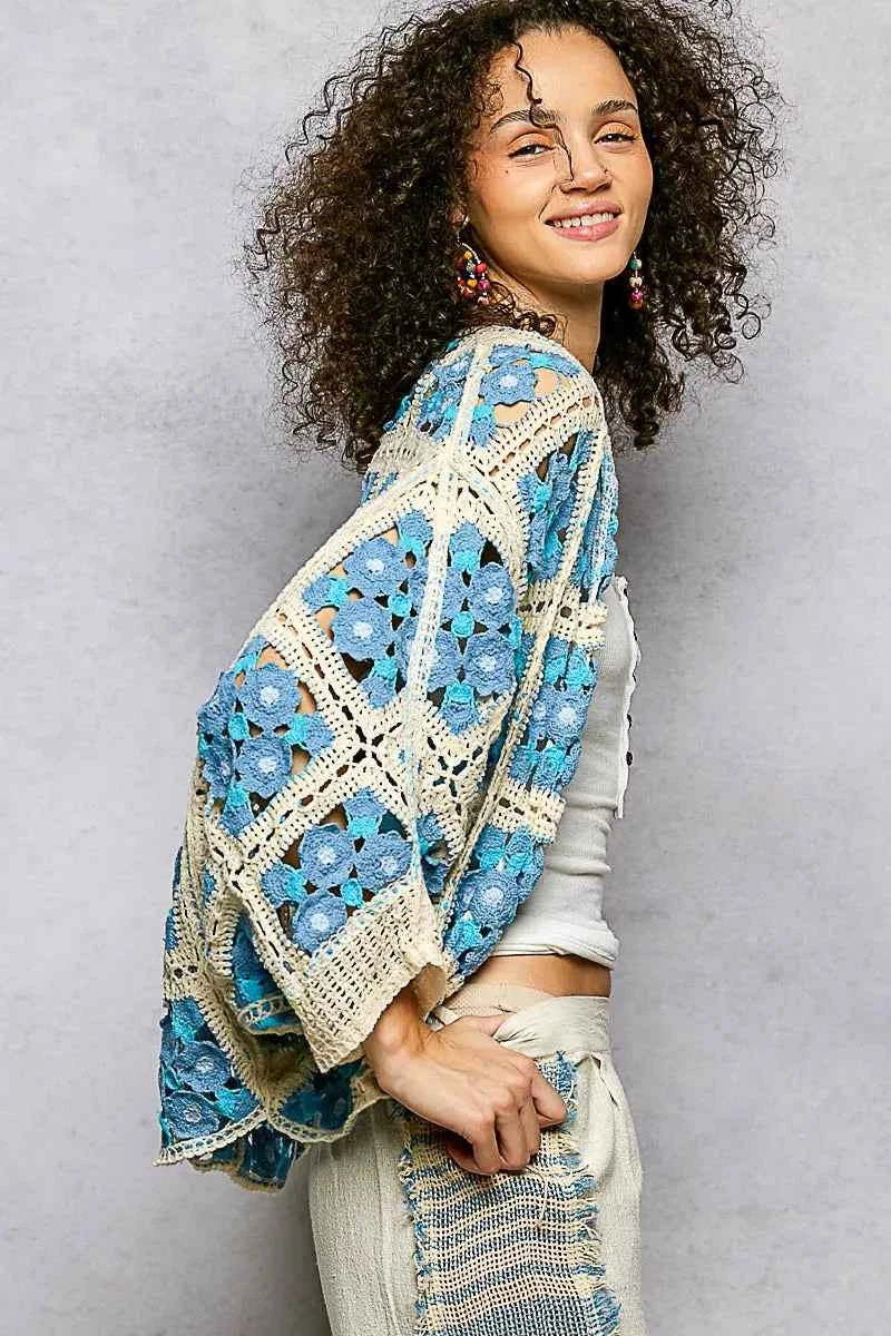 POL Open Front Floral Crochet Cardigan 17249336-8400-4602-851d-3c1f86c3c313-Max-Origin