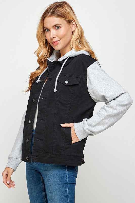 Women's Denim Jacket with Fleece Hoodies 17345068_58860b65-c0cf-4929-b5f0-bec6d1fd1a8f
