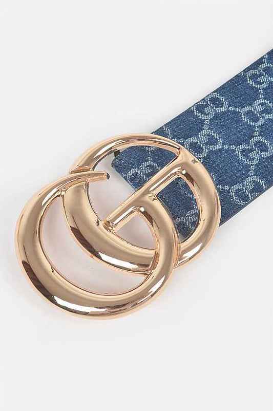 CG Logo Woven Denim Belt 17358323_5019be88-4675-427c-a9be-6255ca939c0d