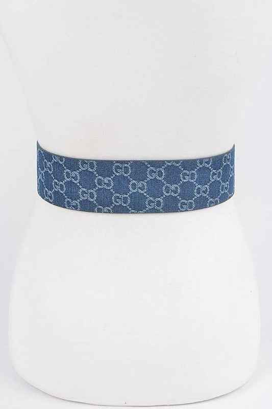 CG Logo Woven Denim Belt 17358323_80ef9001-9c58-4af4-87ed-1d16924237ee