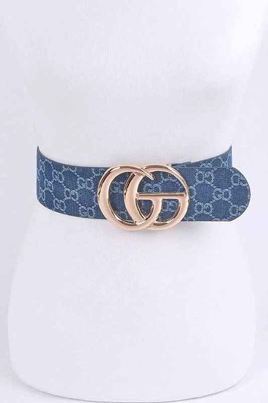 CG Logo Woven Denim Belt 17358323_8d1610b6-21d3-4579-9bdc-536f9ea84059