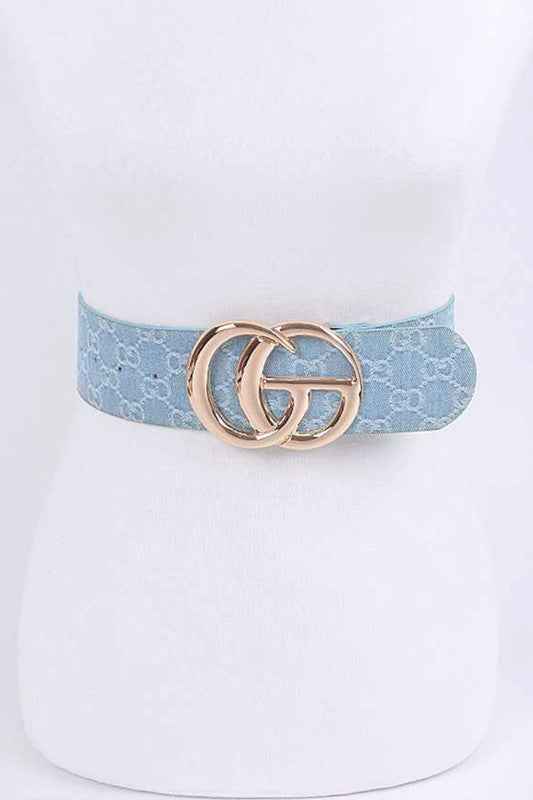 CG Logo Woven Denim Belt O S 17358323_a96995c9-47fb-4925-ae56-d2d317356160