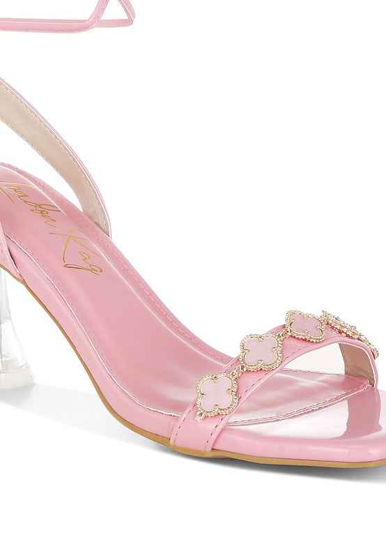 Ebina Charm Detail Spool Heels 173eaee9-8b51-4ccd-bdb3-9e59365bcb23