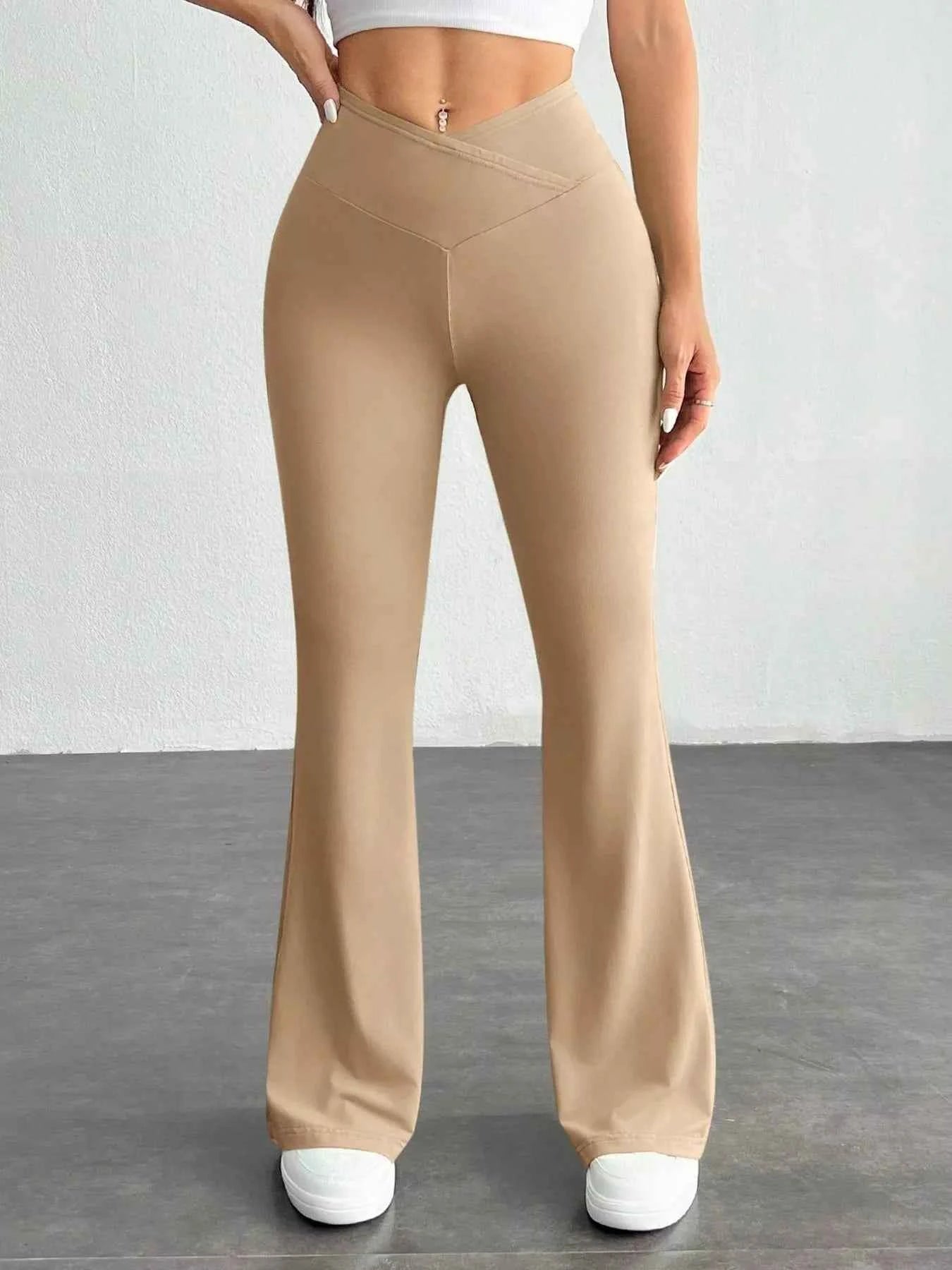 High-Waisted Flare Pants Khaki 1762cc6beb0947388c31d9d141dfda5f-Max-Origin