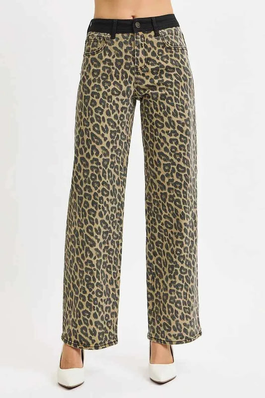 RISEN High Rise Wide Leg Leopard Printed Jeans with Contrast Waist Band Detail 176951f13cc44dda89ae58e2fa5bee17-Max-Origin