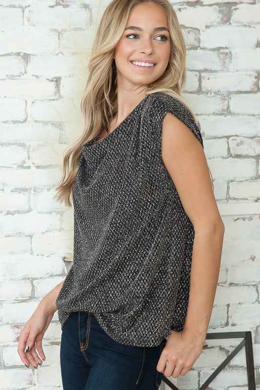 Cowl Neck Lurex Top 17718956_db85ac47-396a-446a-9224-59b952f8ef39