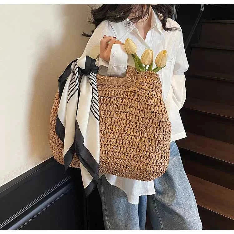 Straw Woven Handbag Khaki onesize 1772f6e4c46640248854b0b05e9c7047-Max-Origin