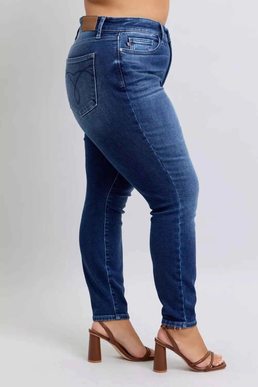 Judy Blue Full Size Washed Thermal Skinny Jeans Plus Size 178388da-3ed7-493a-96b9-d0ee232662aa-Max-Origin