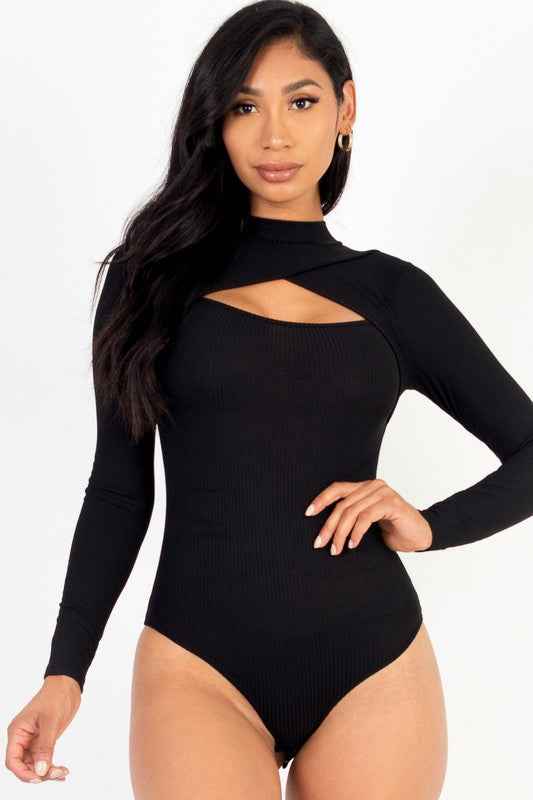 Front Cutout Long Sleeve Bodysuit 17844292_e6009162-1bfc-4169-aa13-056ad7add5c2