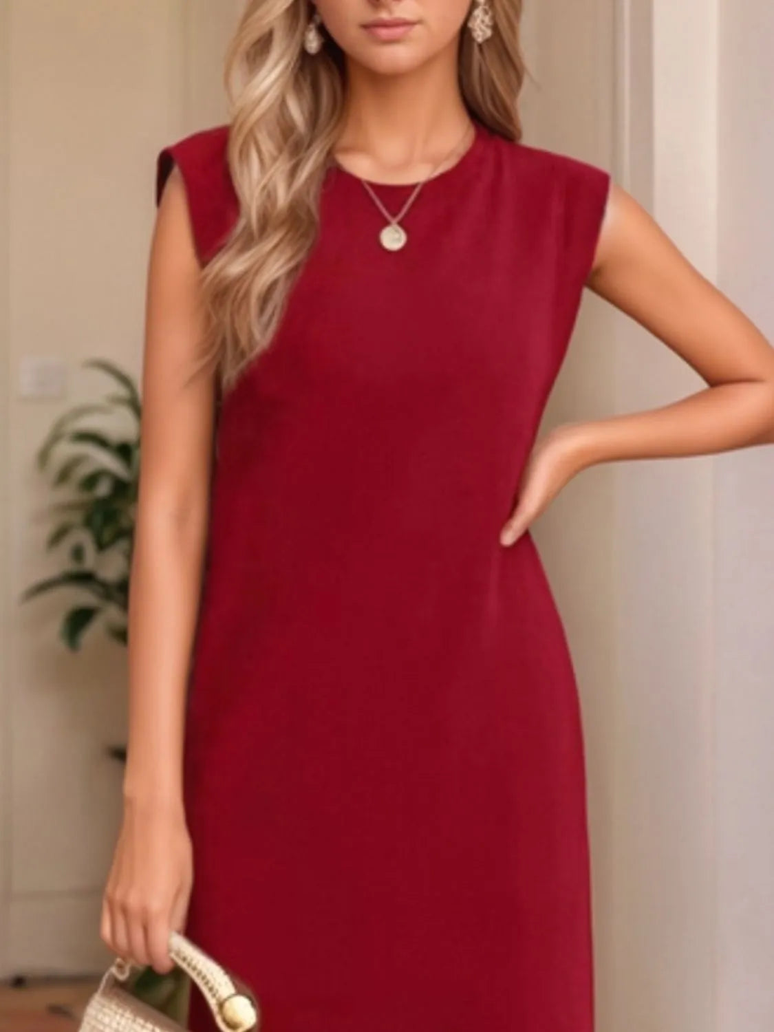 Full Size Slit Round Neck Sleeveless Maxi Tank Dress Plus Size 1788025a-9bc7-4b46-bc5b-d87bfe4d1a7a-Max-Origin