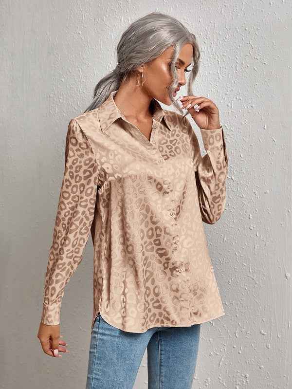 Satin leopard print button down shirt 17941274_29ba816e-209e-49e1-98e6-a26ecae129b6