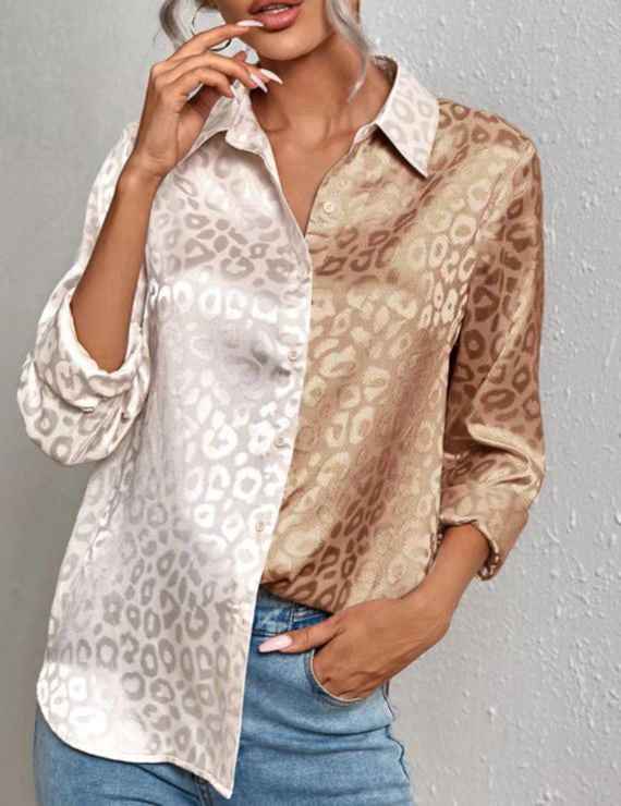Satin leopard print button down shirt 17941274_ee79bdf9-a89e-4f27-acb5-300b1750ebd8