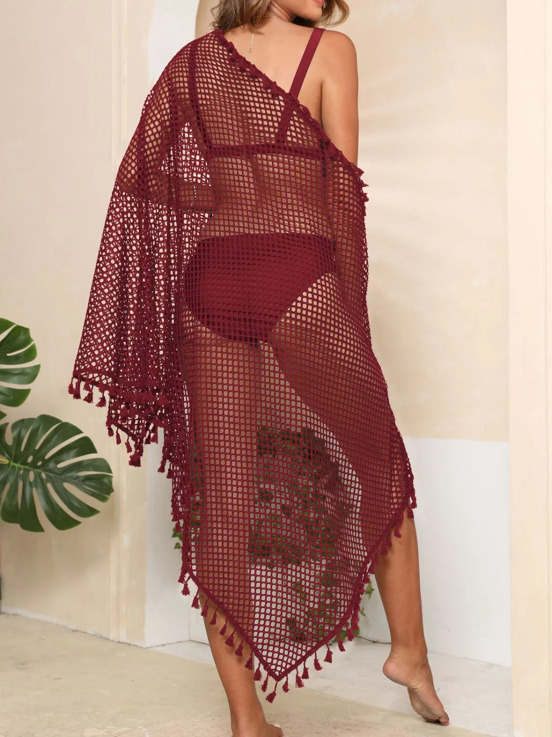 Tassel Openwork Open Front Cover-Up 17a08487-bb40-44e1-9ca5-fc60f99641cf-Max-Origin