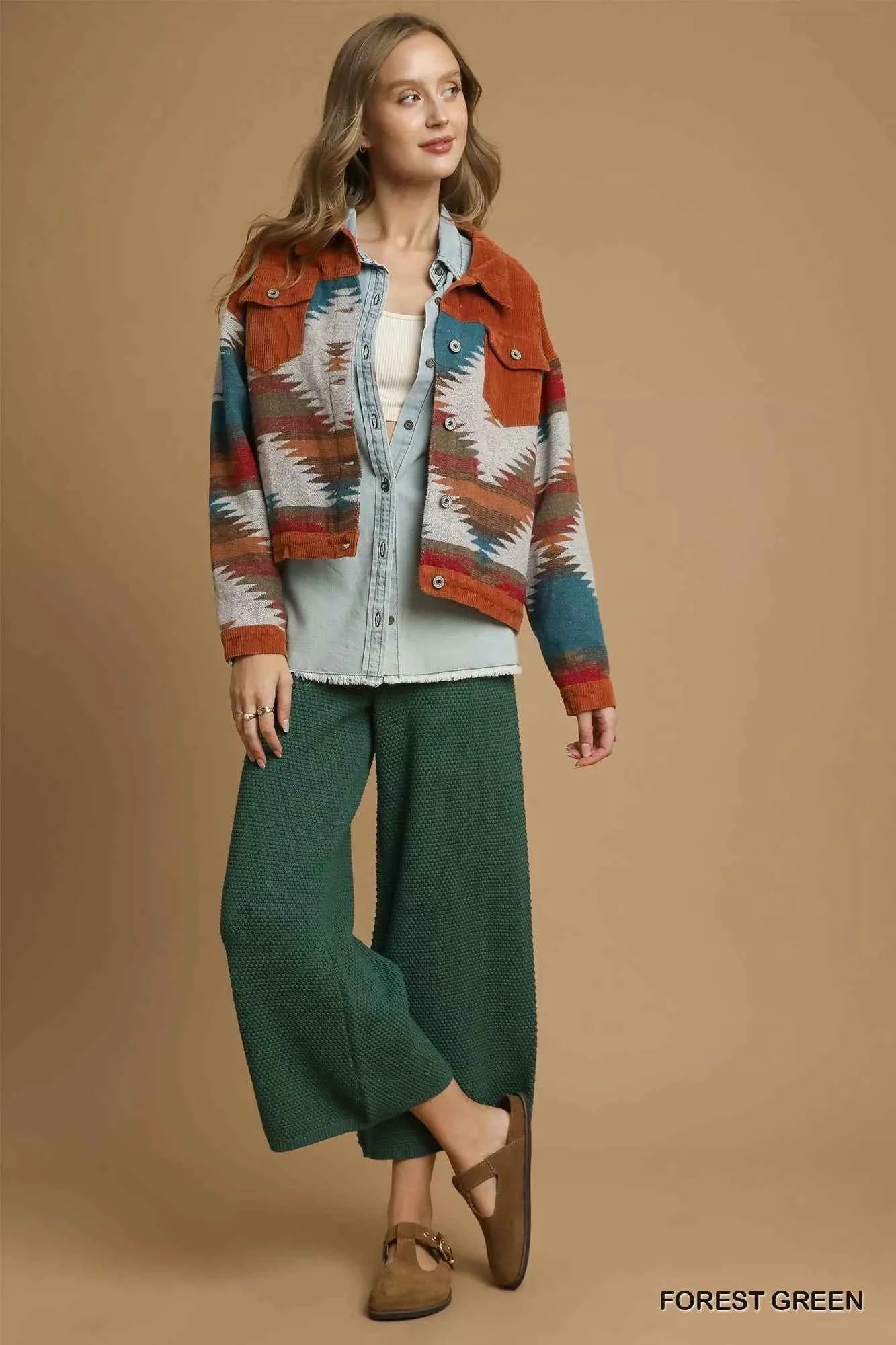 Umgee Textured Knit Wide Leg Pants 17ad0cc9-d33b-42e4-bd80-f5674cd626aa-Max-Origin