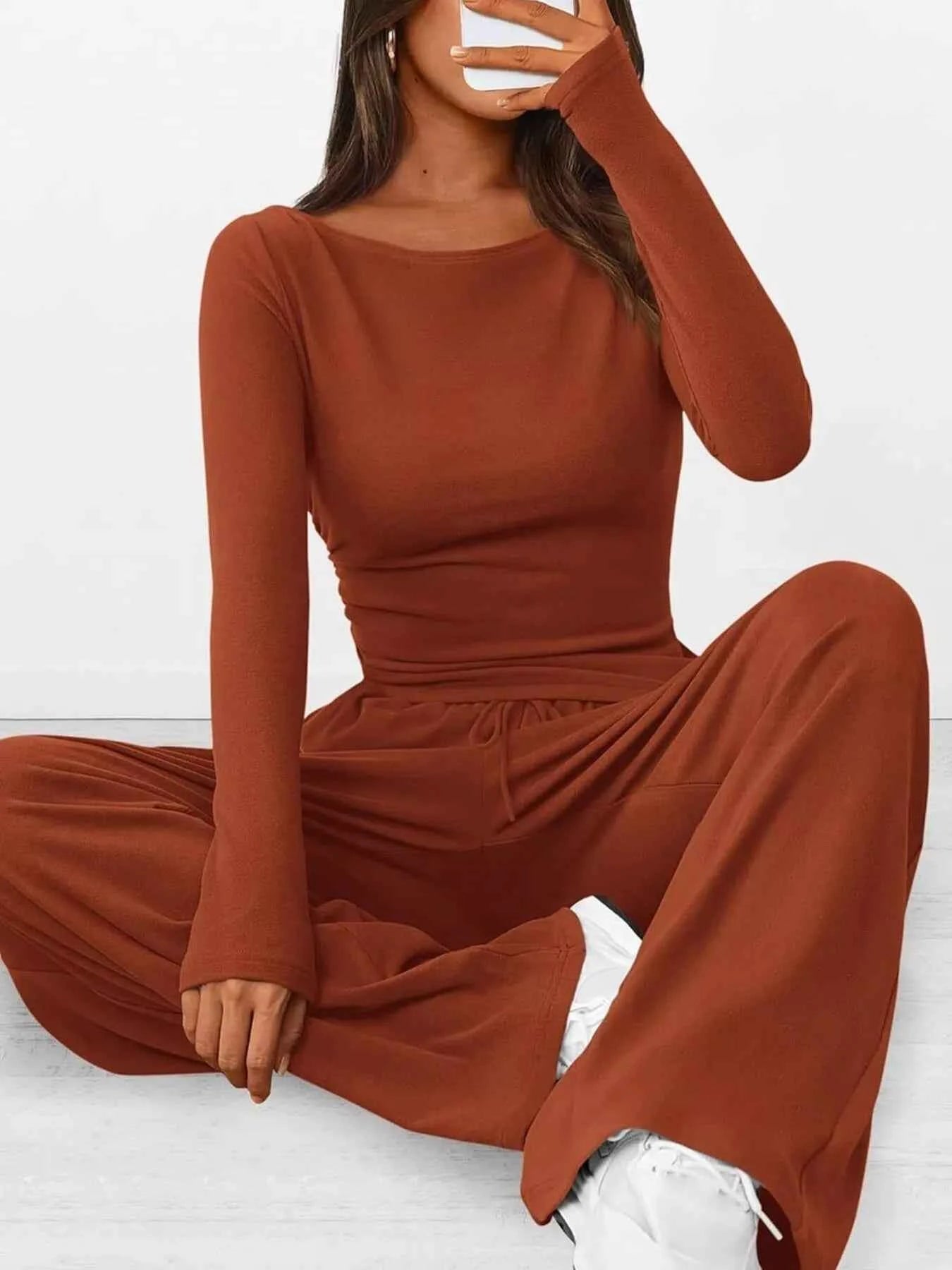 Long Sleeve Top and Wide Leg Pants Set 17b0dcf7fbbe4cc68017253a4faa28dd-Max-Origin