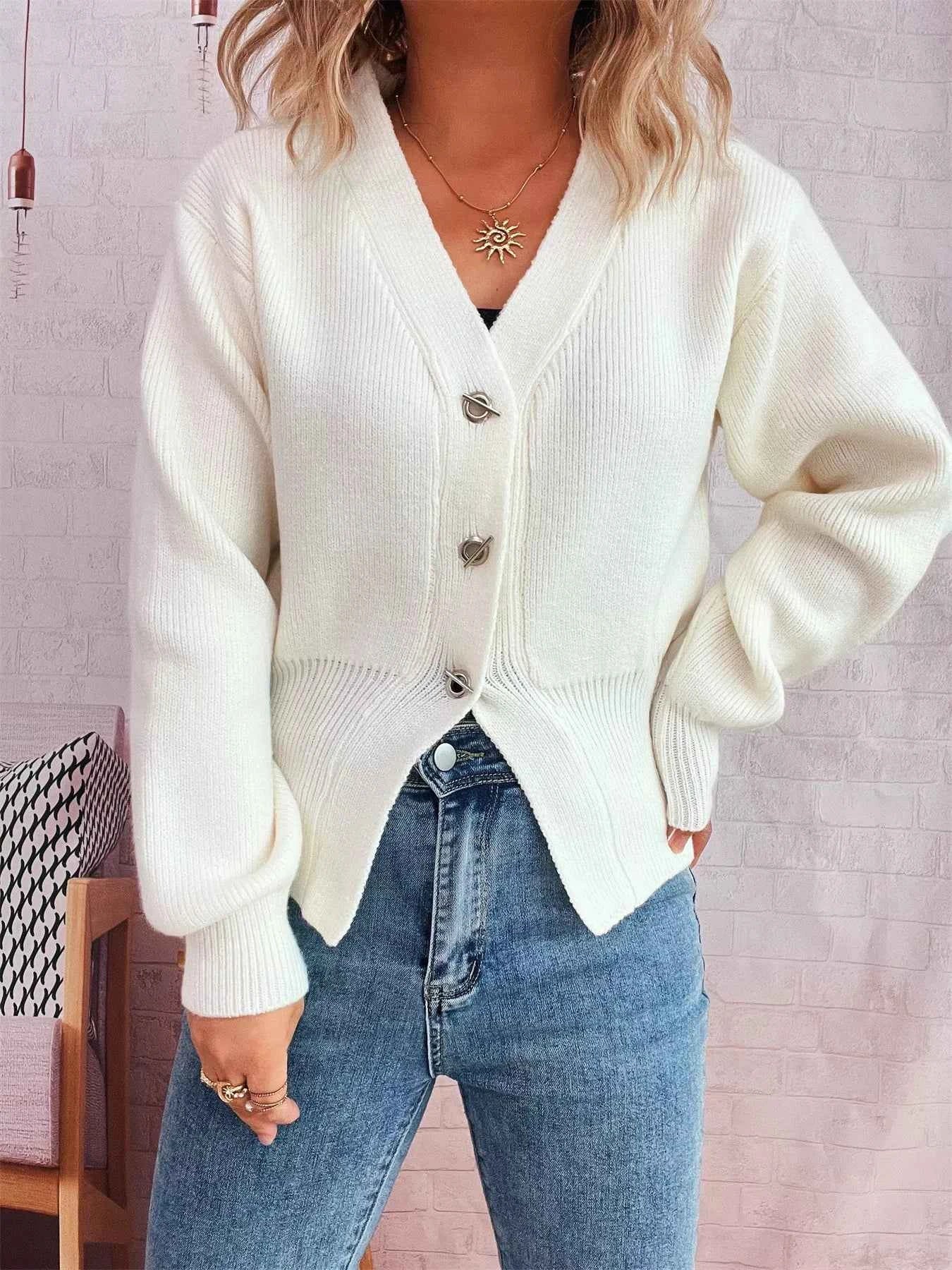 Button Up Long Sleeve Cardigan 17c330cf71494912b724b091e04f5c1e-Max-Origin
