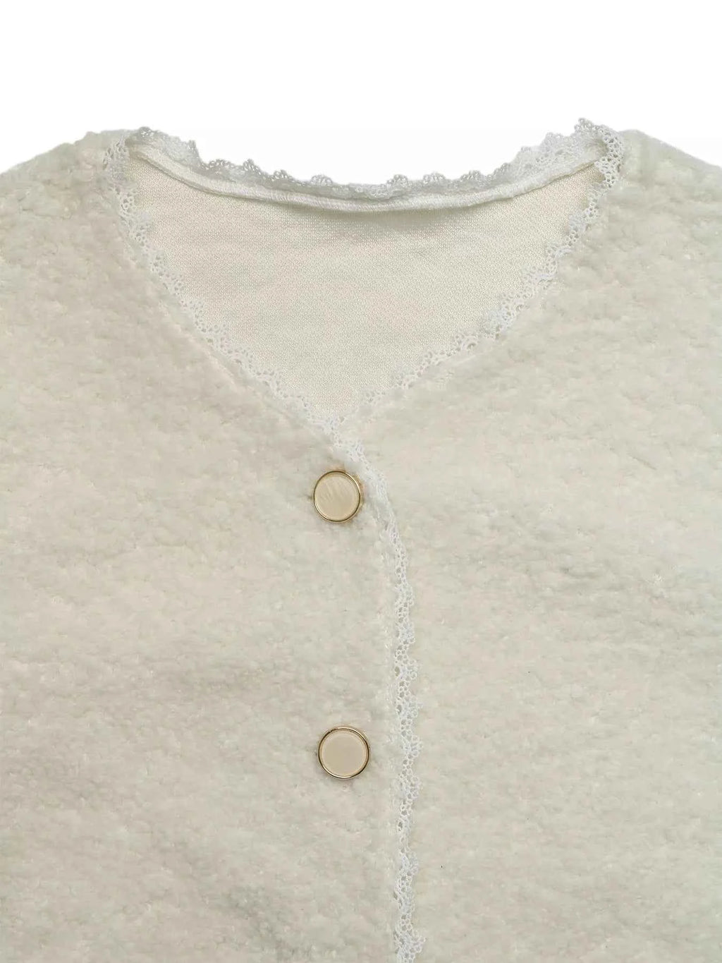 Lace Detail Button Up Long Sleeve Outerwear 17c55292317b4fd6bd2012a3ec84fa20-Max-Origin