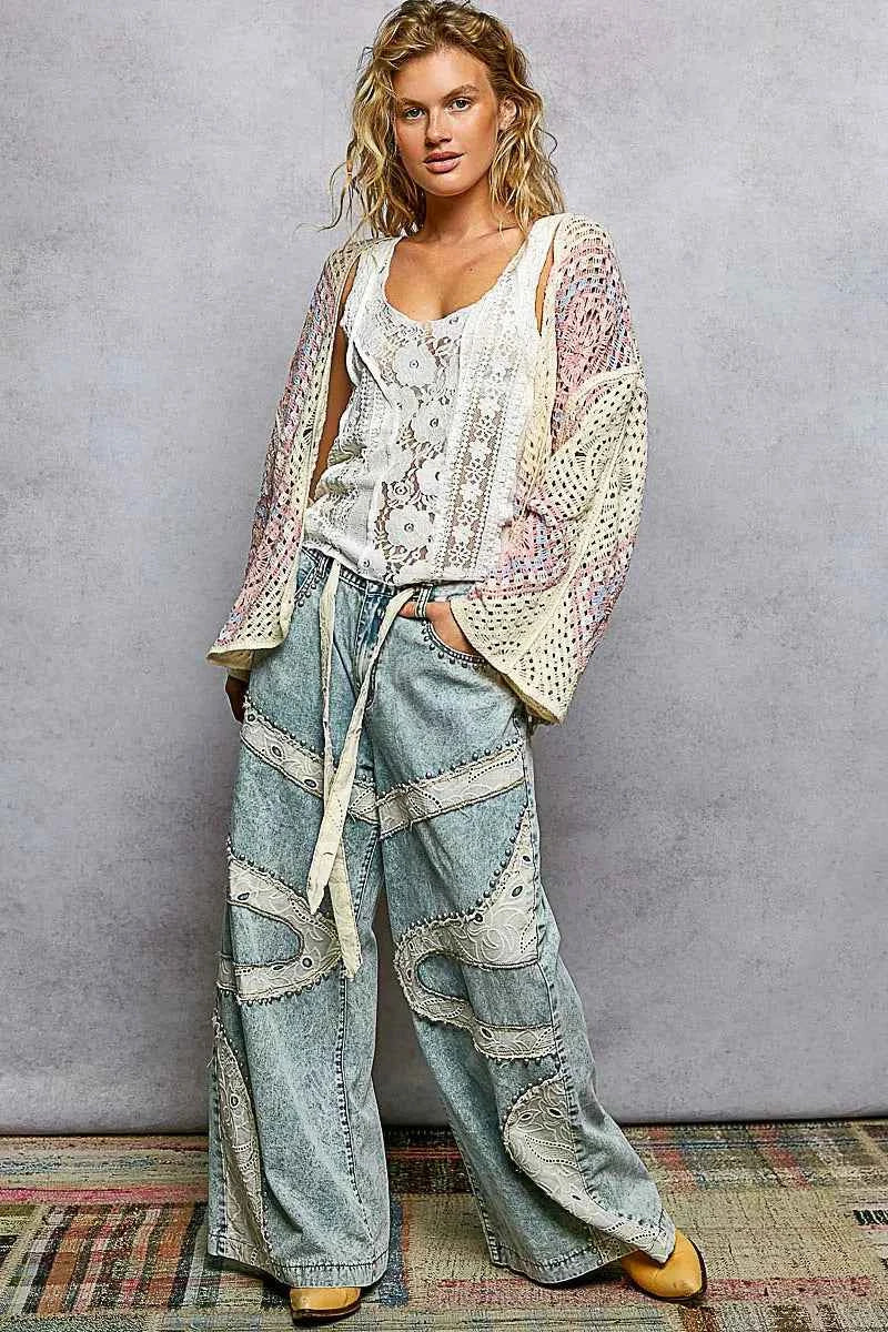POL Open Front Crochet Cardigan with Granny Square Pattern 17c819fd-83a7-433b-bbec-ee1bda9cb72e-Max-Origin