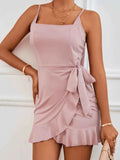Wrap Cami Mini Dress with Tie Detail Dusty Pink 17d22e0e-3023-4573-81b0-f81e99bab3a9-Max-Origin