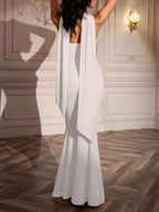 Tube Mermaid Maxi Dress with Scarf Detail 17e5423539084e9299c9ebdb2b56f3f1-Max-Origin