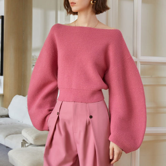 The Scarlet & Ivory Cropped Knit Sweater 1801034AA3EA2EE3AE21548CF0C604C5