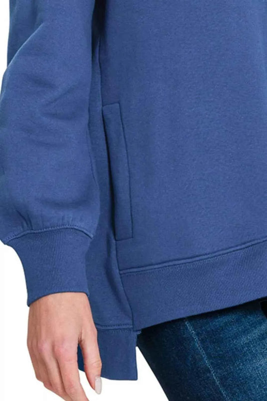 Fleece Hi-low Boyfriend Sweatshirts with Pockets 1806ed3e-ac1e-42e9-9e38-77250e5b585e-Max-Origin