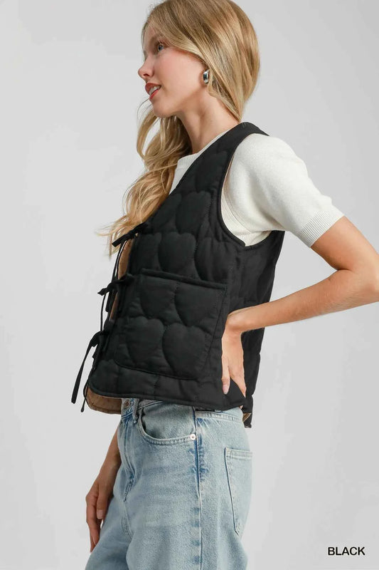 Umgee Heart Quilted Tie-Front Vest 182e7db8-be7b-404a-998e-4a95c377195d-Max-Origin