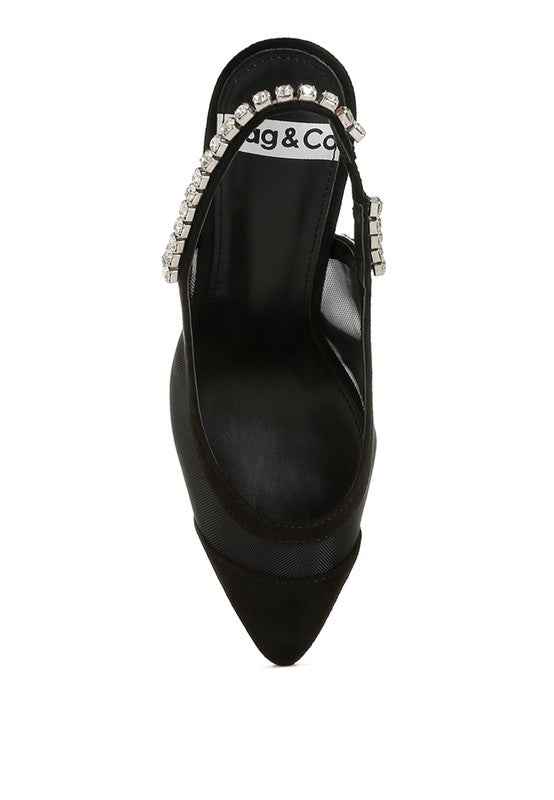 Yaga Stiletto Heel Slingback Sandals 1844158c-8342-47a2-8f8d-311f08becc8b