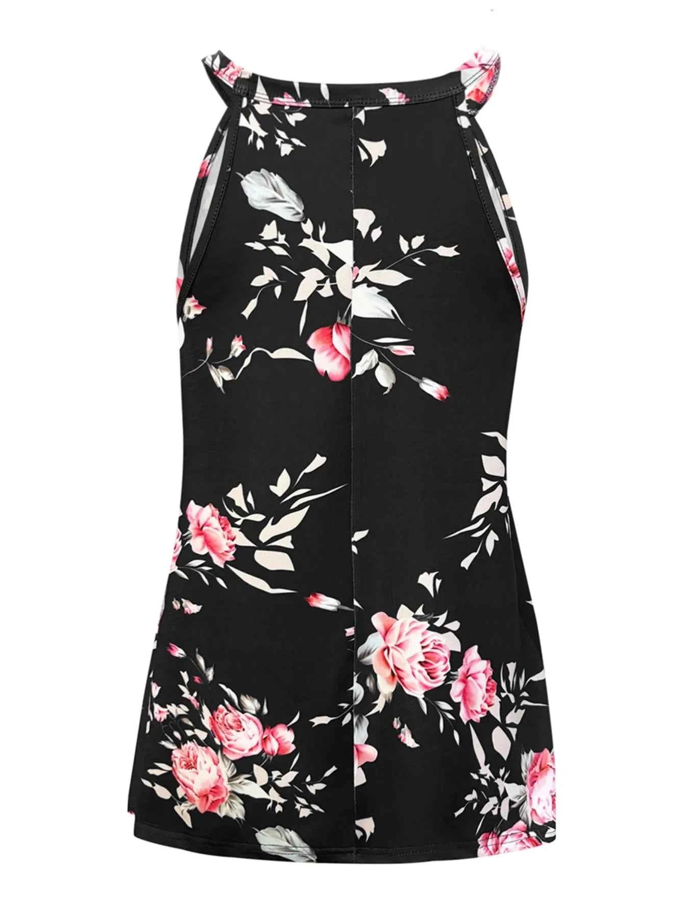 Floral Print Basic Style Tank Top 1846379e-83ed-44f6-8b05-520e8da702c6-Max-Origin