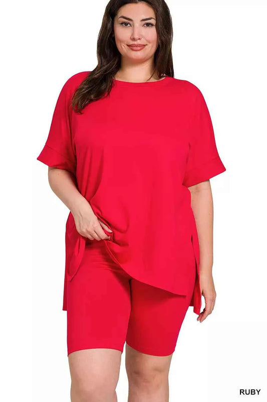 Full Size Brushed Dty Microfiber Round Neck Top and Biker Shorts Set Plus Size 184e1a2c-578b-4755-a7fd-e4737149620f-Max-Origin