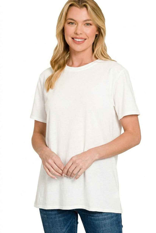Cotton Boyfriend Round Neck Tee 185a03f6-e67f-40e7-8036-4b875737b0cc-Max
