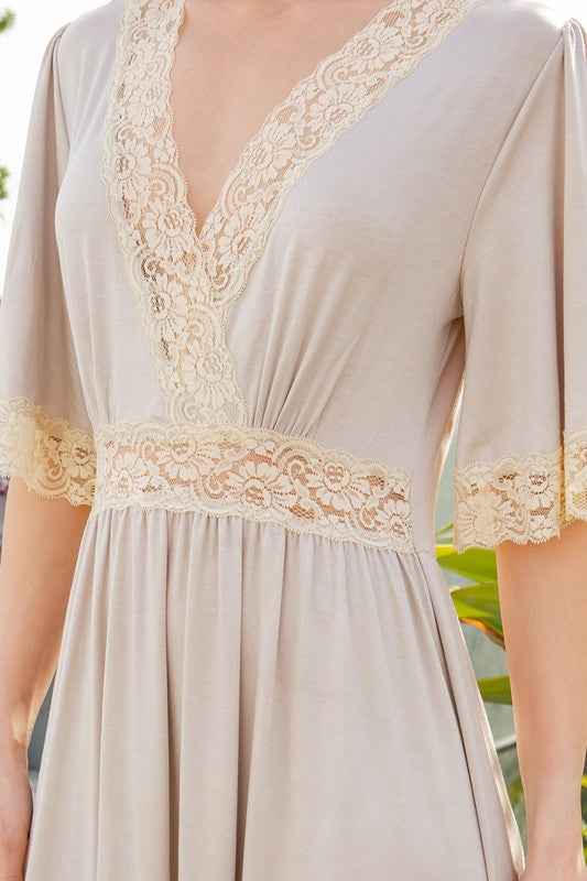 Lace trimmed Detailed Tiered Dress 18677128_0000f839-4124-42b5-9da6-dce886c82860
