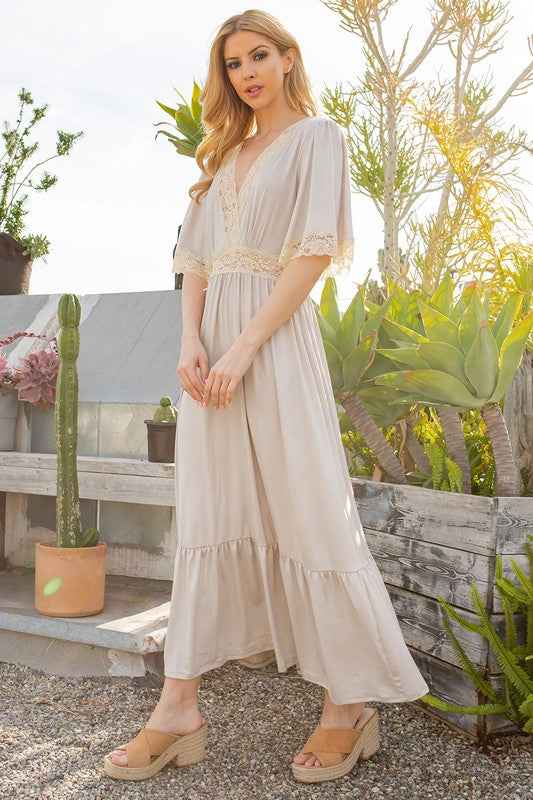 Lace trimmed Detailed Tiered Dress 18677128_6d21962a-fbc8-4d3a-8130-9bbb3eb32a4d