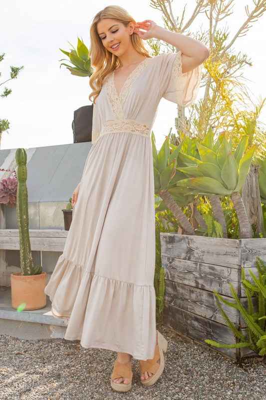 Lace trimmed Detailed Tiered Dress 18677128_ea81fd4d-98fd-4846-b9ee-668af0ec1852