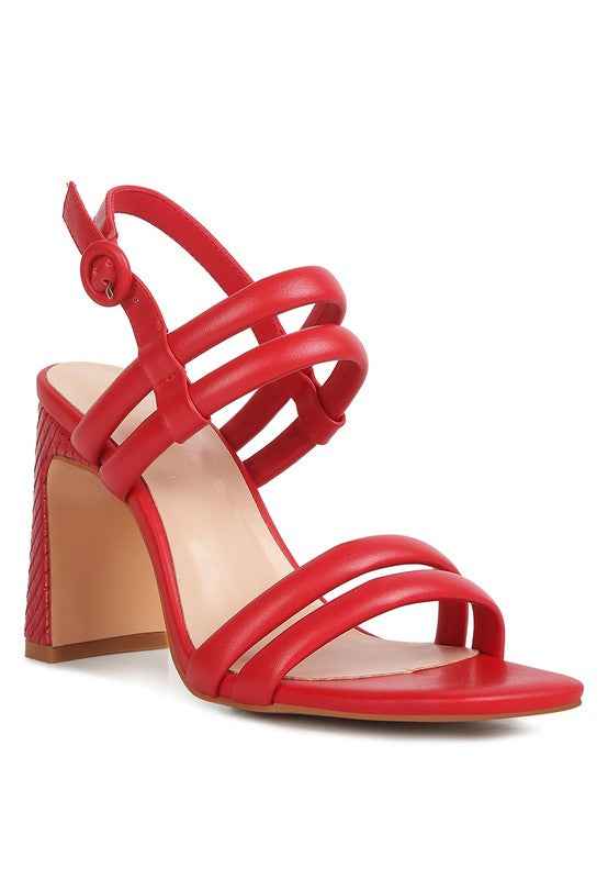 AVIANNA Slim Block Heel Sandal Red 18785104_91fcca50-cbf3-45b1-9bbd-543b528863c6