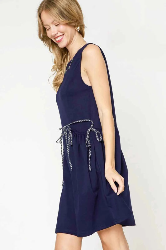 Umgee Round Neck Sleeveless Tank Dress with Pockets 1894e062-ad1c-4f58-9948-df2afb5cfdeb-Max-Origin