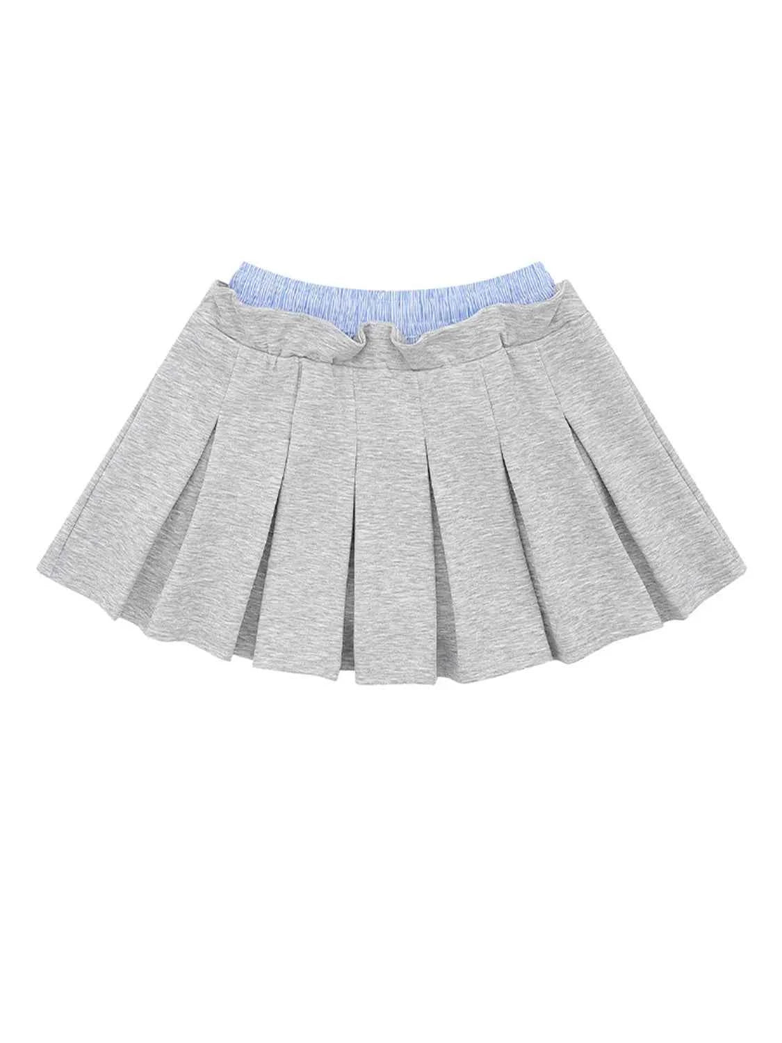 Drawstring Pleated Mini Skirt 18993c3e-9690-481d-b690-150b865aa7cc-Max-Origin