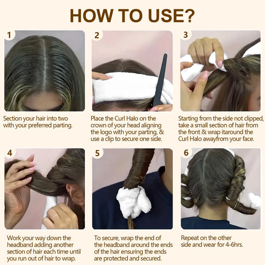 Satin Heatless Hair Curler, Lazy Natural Soft Wave DIY Heatless Curls For Sleep In Overnight, For All Hair Types - White 18a0a49b-4ae6-4126-bcd8-d42a879f5cf1