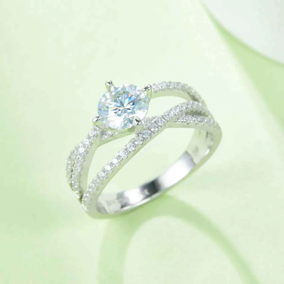 1 Carat Moissanite 925 Sterling Silver Ring Silver 18a96ac4-7622-430b-825d-80849a0ced72-Max-Origin