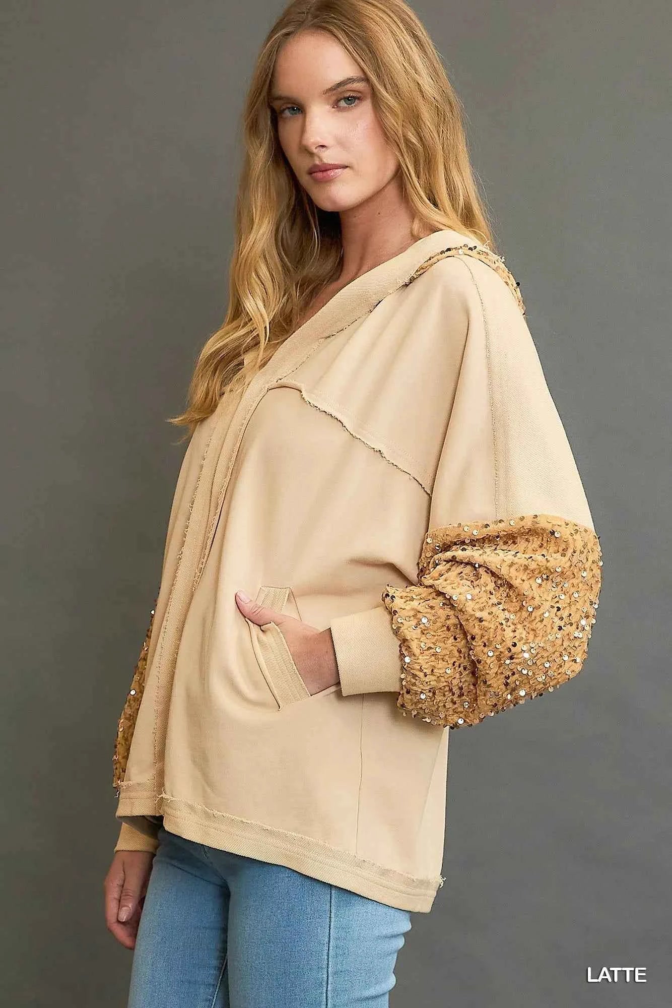 Umgee Sequined French Terry Jacket 18bf068e-0449-473f-b779-7c994fa9f3d9-Max-Origin