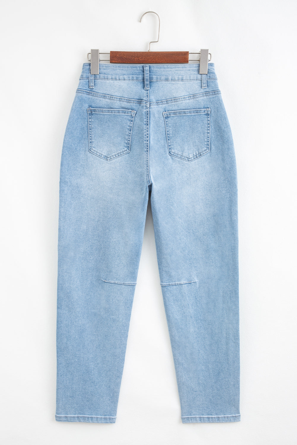 Beau Blue High Rise Relaxed Patch Pocket Jeans 18c757759498cd66