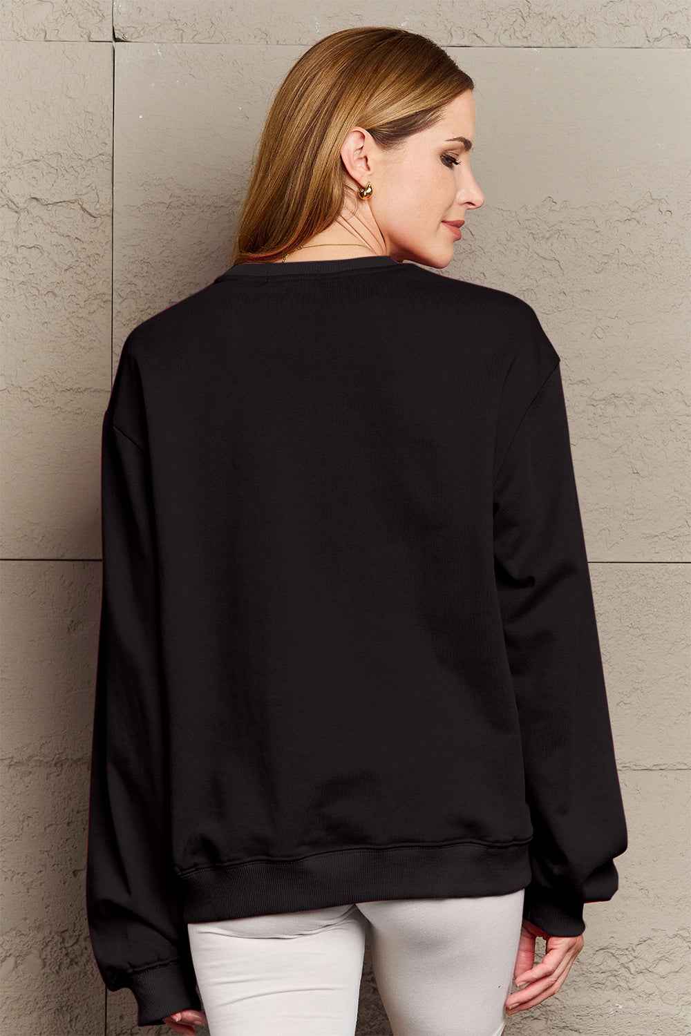 Simply Love Full Size IN MY MAMA EAR Graphic Sweatshirt 18d0c495593548f18a07da4b1cbc5fe9-Max