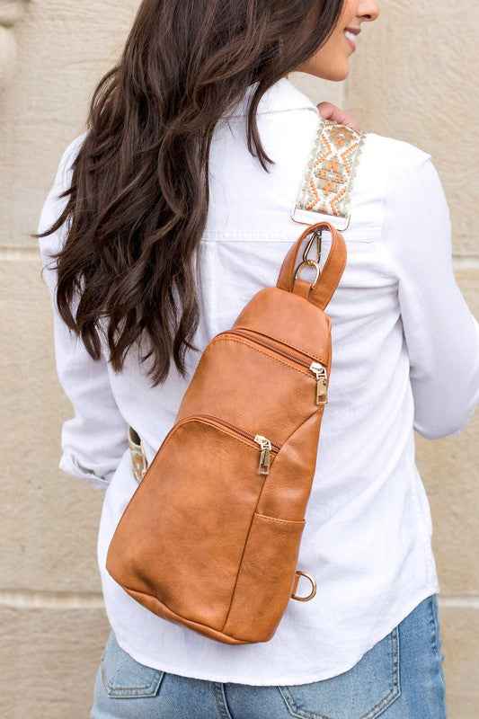Evie Everyday Sling Bag Cognac OneSize 19023722_7d551ed0-2830-4af3-93d3-7fe4dce960ce