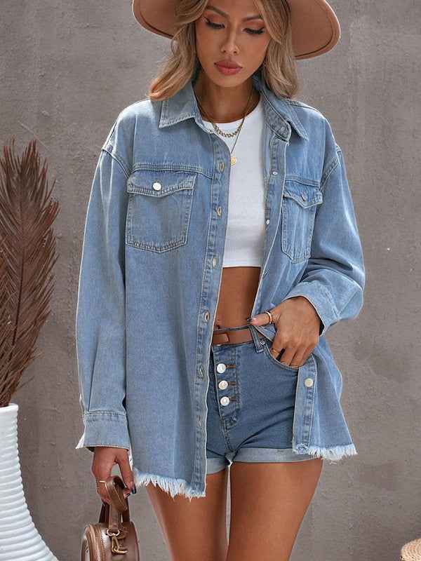 Denim button down jacket 19047478_e15da976-2ad6-4fb1-acb5-b0ceaaf8876f