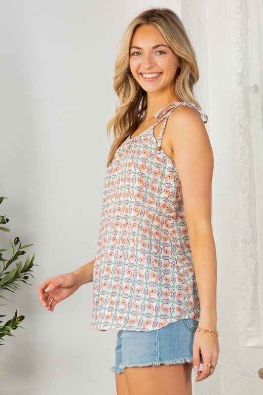 Textured Spagetti Tie with Bead Detailed Top 19056672_2fd90d36-2039-43cf-b243-e0e3b59b8f0b