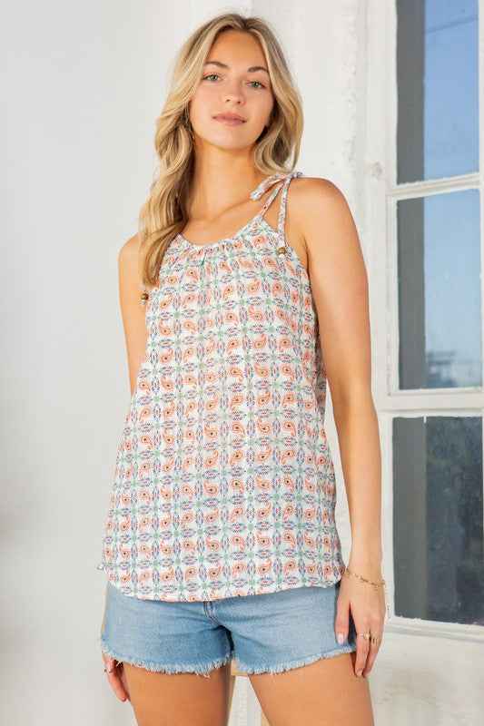 Textured Spagetti Tie with Bead Detailed Top Paisley Combo 19056672_32624ed4-bae9-4a12-88f9-a5e2cd978063