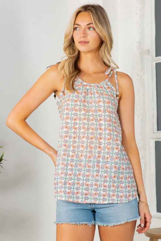 Textured Spagetti Tie with Bead Detailed Top 19056672_548b1289-b73c-4b9d-b50d-2deb9512471c